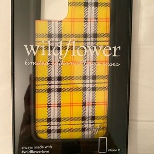 Wildflower Yellow Plaid iPhone 11 Case